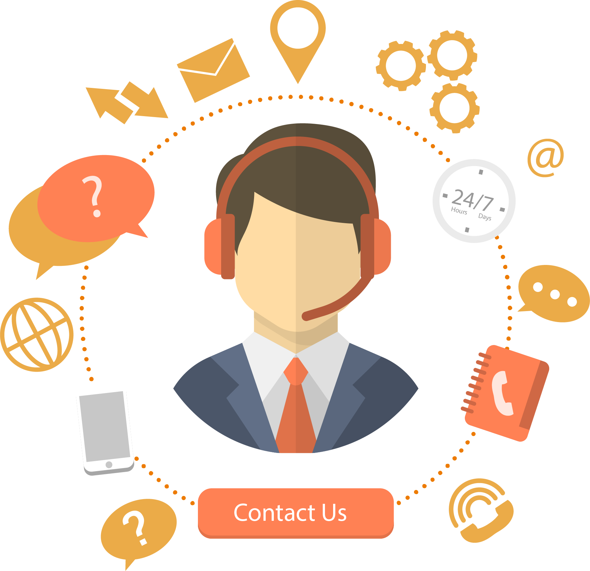 Customer Support Illustration